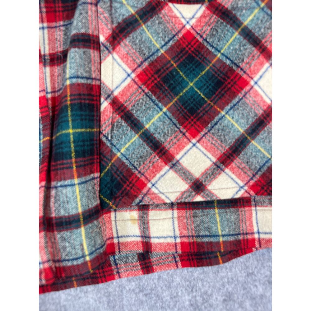 Vintage 50s Pendleton Blazer Jacket Womens Large Green Red Tartan Plaid Wool - Picture 5 of 7